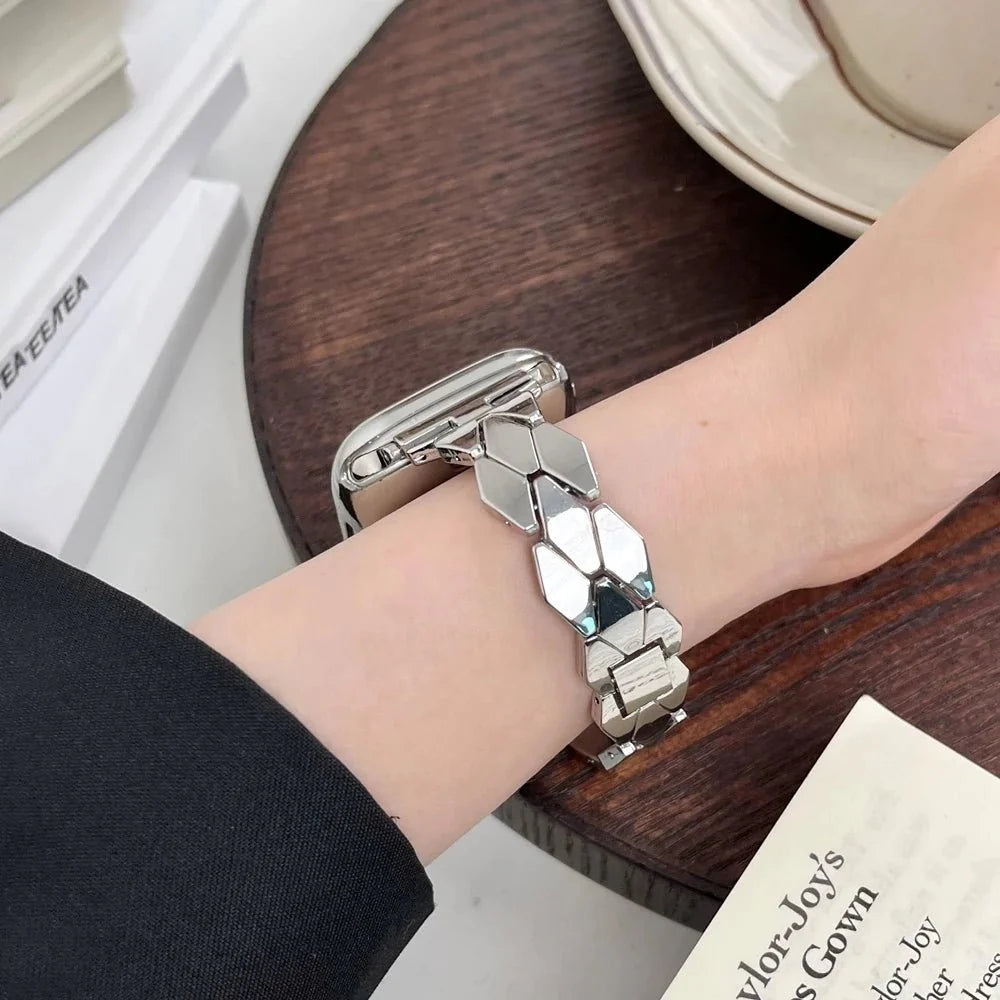 RadiantGem Edelstahl Damen Armband Uhr
