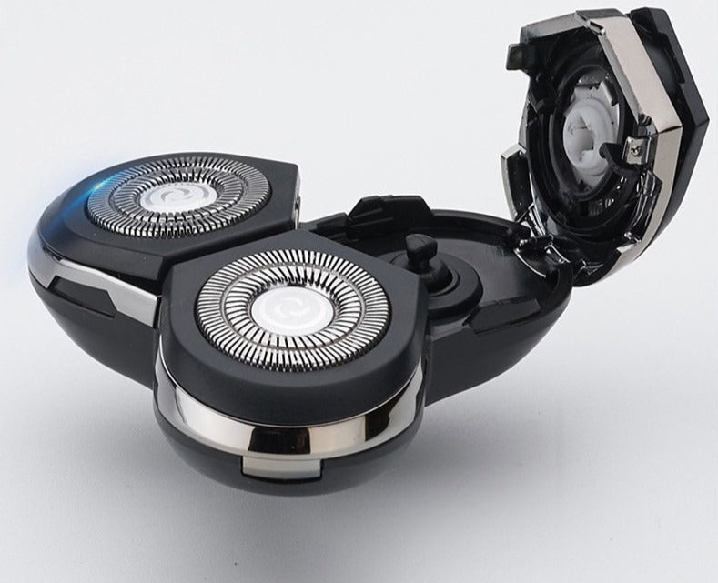 Wiederaufladbarer elektrischer Rasierer - Verwendung im trockenen und nassen Zustand