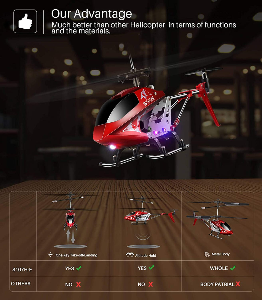 Hubschrauber  - Höhenhaltetechnologie | Kinderfreundlich