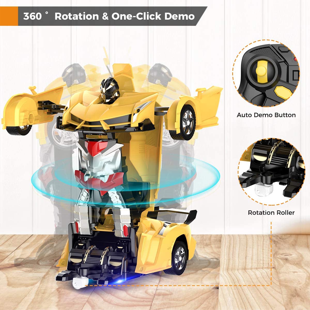 RC Transformationsauto - Roboter-Spielzeug 2.4GHz - Kinder