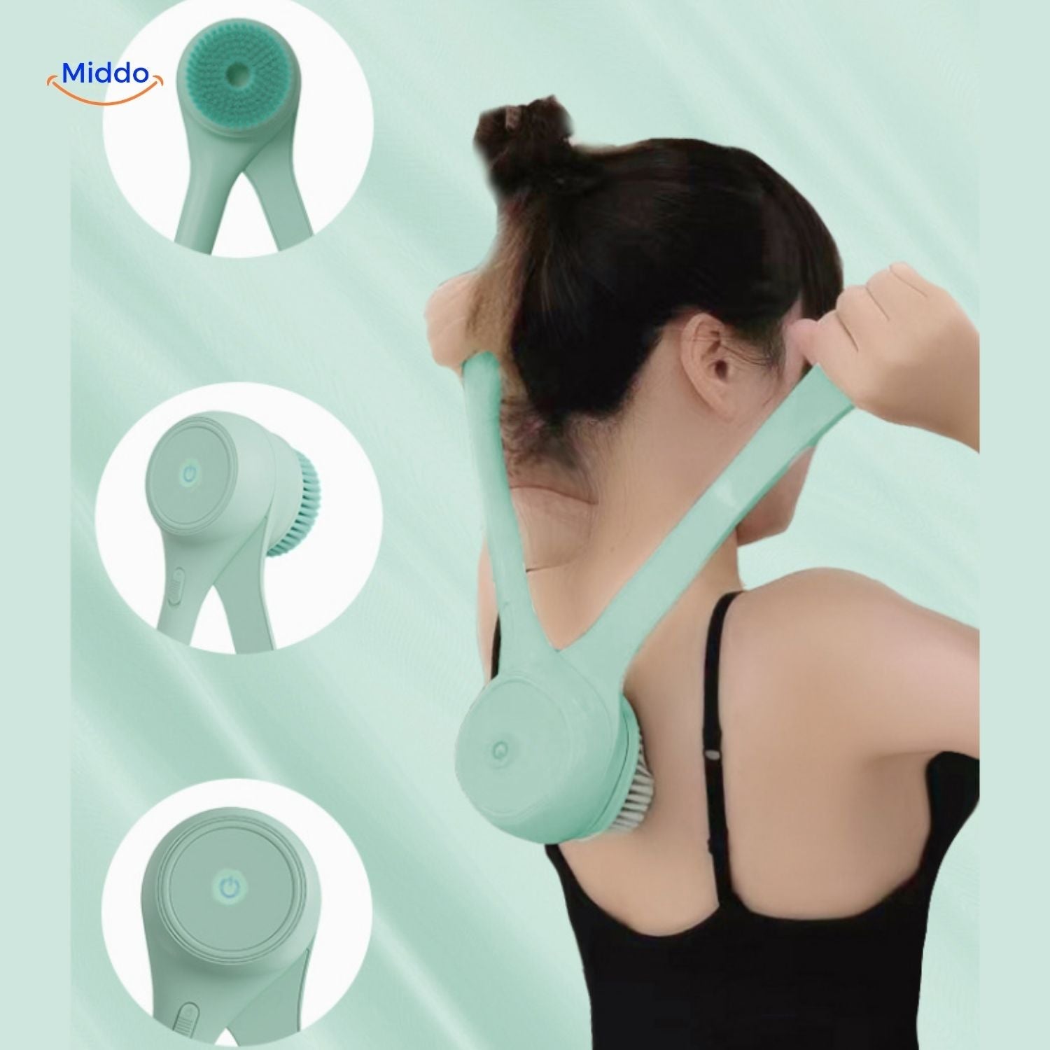 Zelara Teppichbürste | Elektrischer Scheuerschwamm für schwer erreichbare Stellen