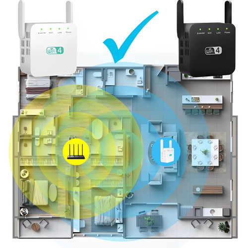 Leistungsstarker WLAN-Repeater mit großer Reichweite