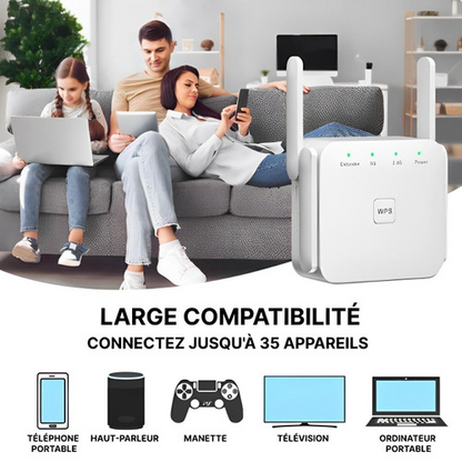 Leistungsstarker WLAN-Repeater mit großer Reichweite
