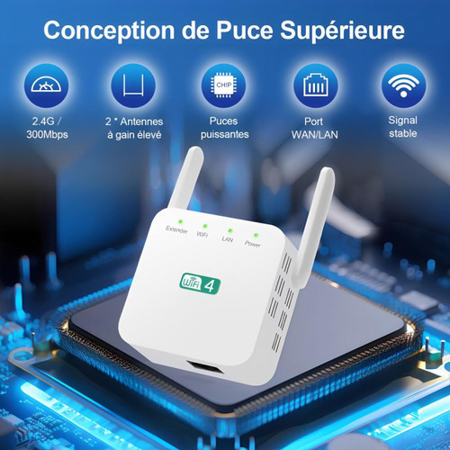 Leistungsstarker WLAN-Repeater mit großer Reichweite