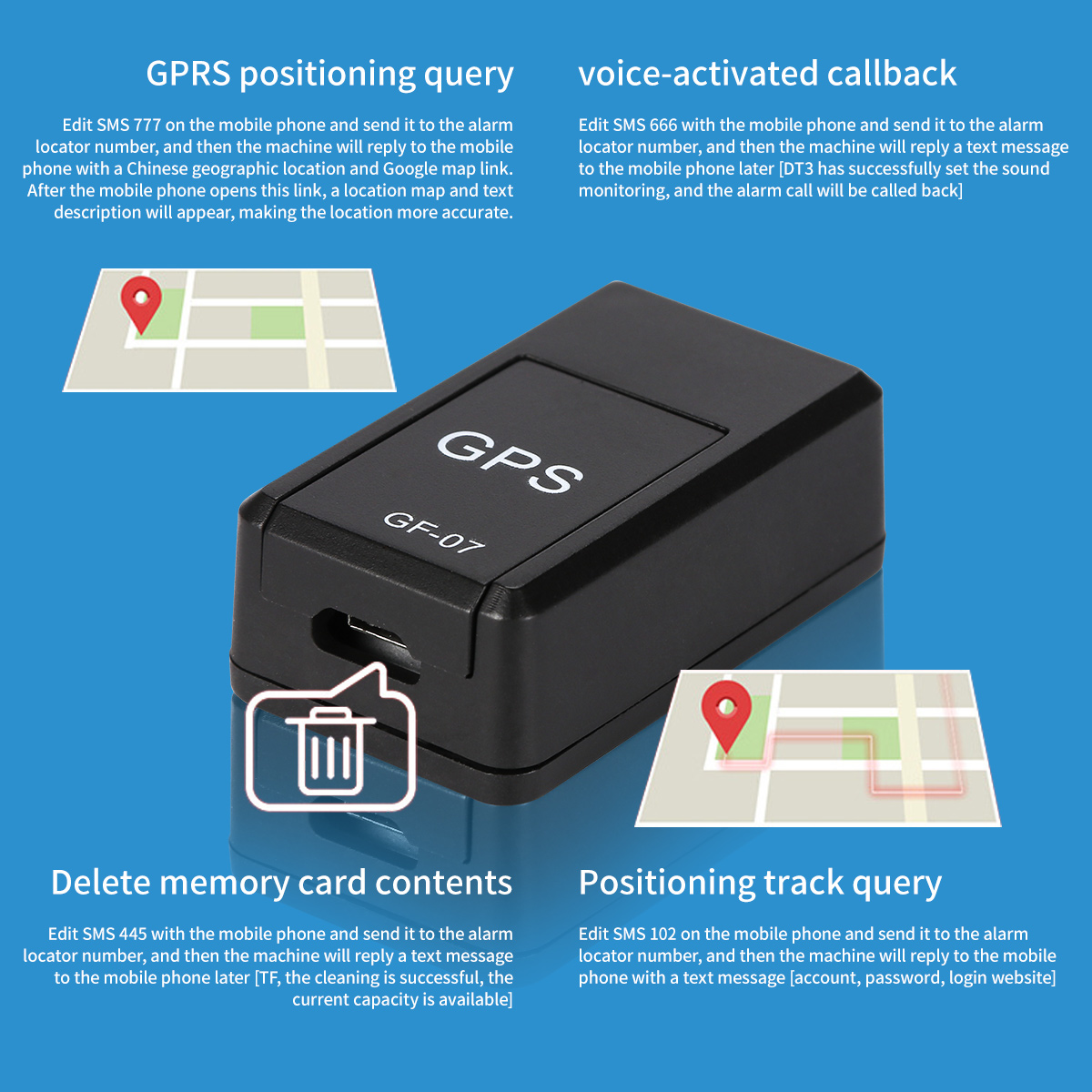 Mini tragbarer magnetischer GPS-Tracker