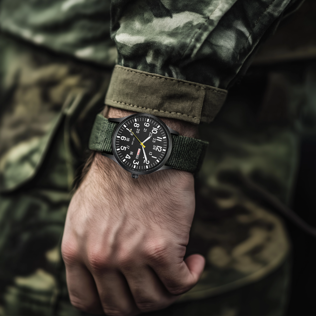 Robuste Outdoor Herren Armbanduhr - Wasserdicht &amp; Kratzfest
