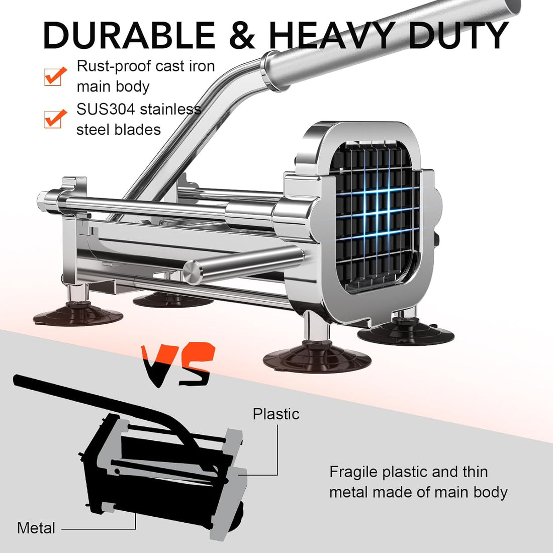 Premium-Pommes-Schneider - Vielseitiger Gemüse-Schneider