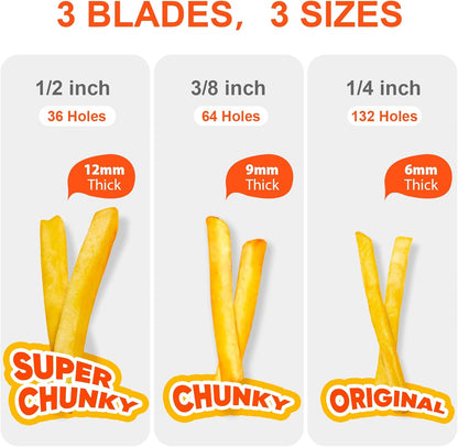 Premium-Pommes-Schneider - Vielseitiger Gemüse-Schneider