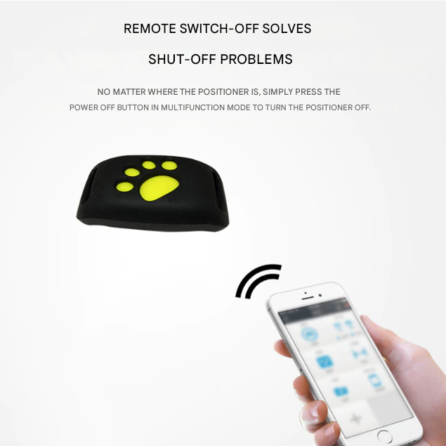 Intelligentes GPS-Halsband für Haustiere - Echtzeit-Ortung - PawTrack