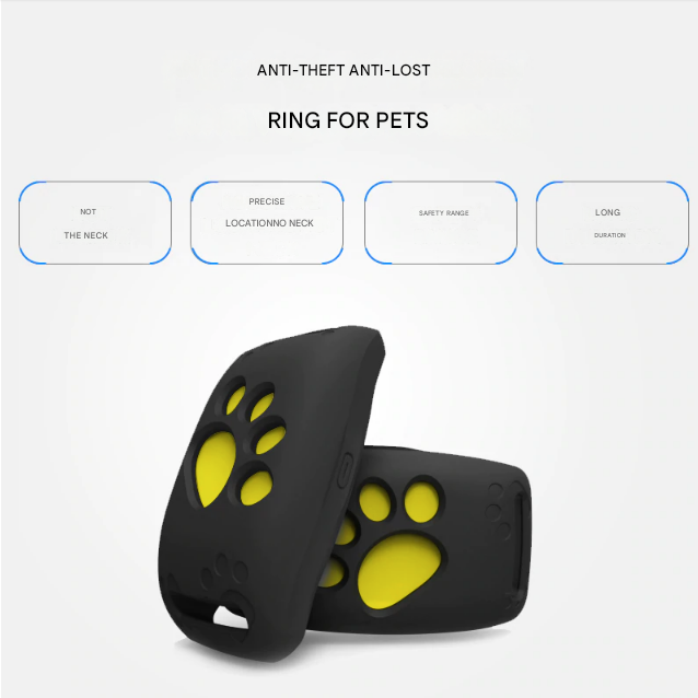Intelligentes GPS-Halsband für Haustiere - Echtzeit-Ortung - PawTrack