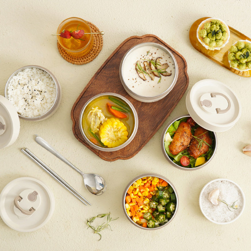 ThermoBox Lunchbox - Mehrschichtiger Isolierbehälter - Praktisch &amp; Sicher