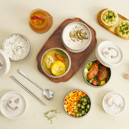 ThermoBox Lunchbox - Mehrschichtiger Isolierbehälter - Praktisch &amp; Sicher