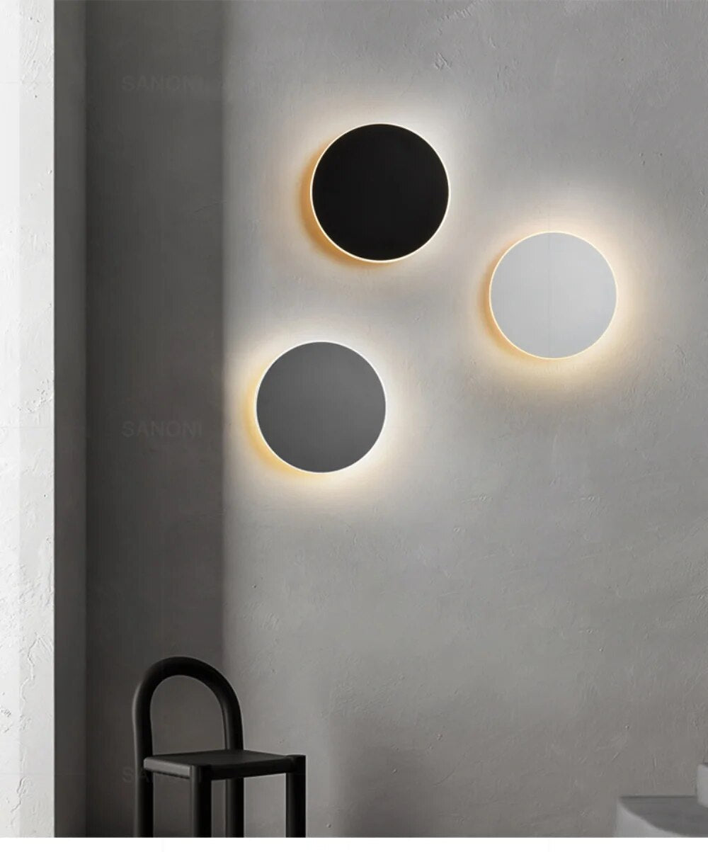 Runde LED-Wandleuchte - SleekeSphere | Modern &amp; Eleganz