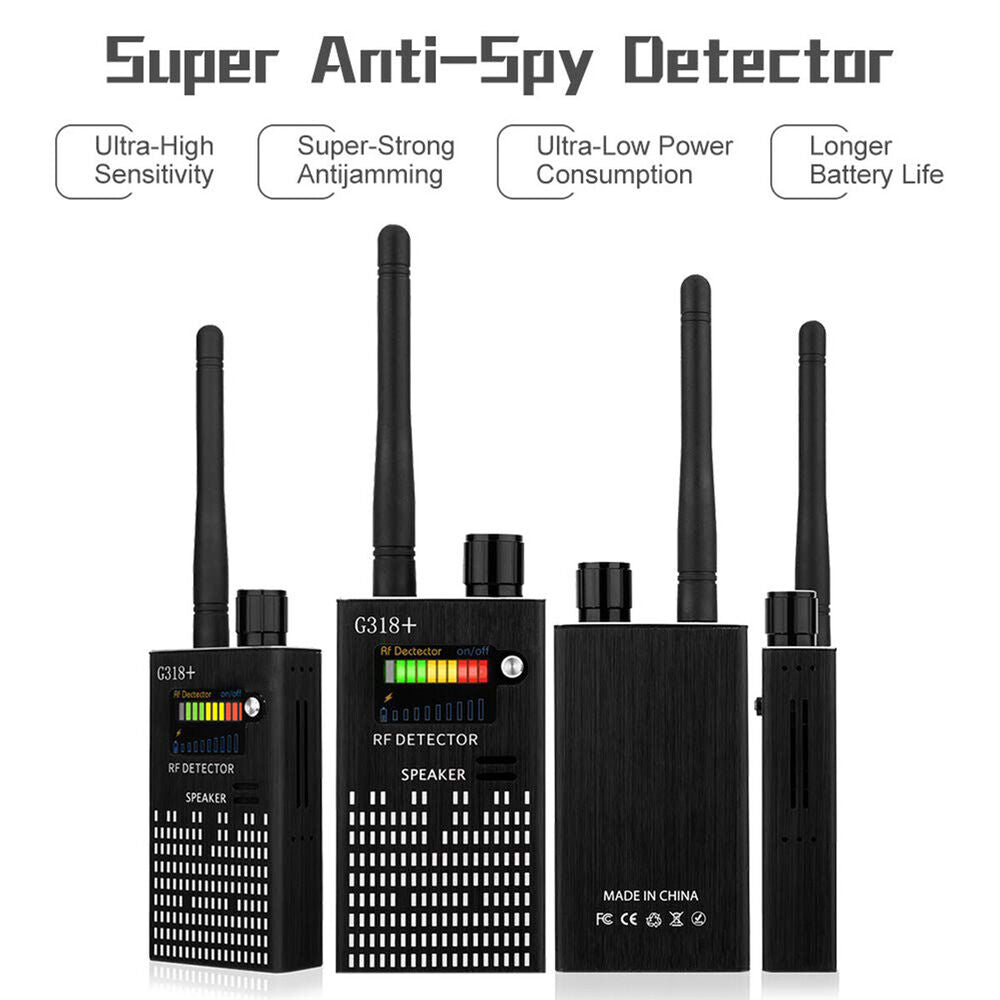 Anti-Spy Signal Bug RF Detektor Versteckte Kamera Laserlinse GSM GPS Gerätefinder