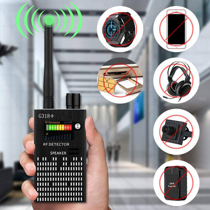 Anti-Spy Signal Bug RF Detektor Versteckte Kamera Laserlinse GSM GPS Gerätefinder