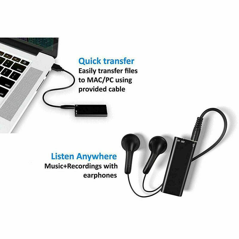 Mini Voice Recorder - Mini Audio Recorder - Mini Aufnahmegerät - Kleinster versteckter Audio Recorder