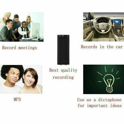 Mini Voice Recorder - Mini Audio Recorder - Mini Aufnahmegerät - Kleinster versteckter Audio Recorder