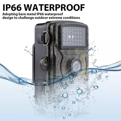 Wildkamera mit Nachtsicht, 16MP HD Fotos &amp; 1080P Video, wetterfest und bewegungssteuernd
