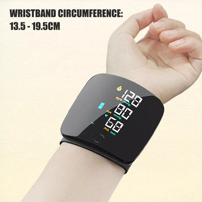 Smart Wrist Blutdruckmonitor – Elektronisches tragbares Sphygmomanometer mit Sprachwarnungen