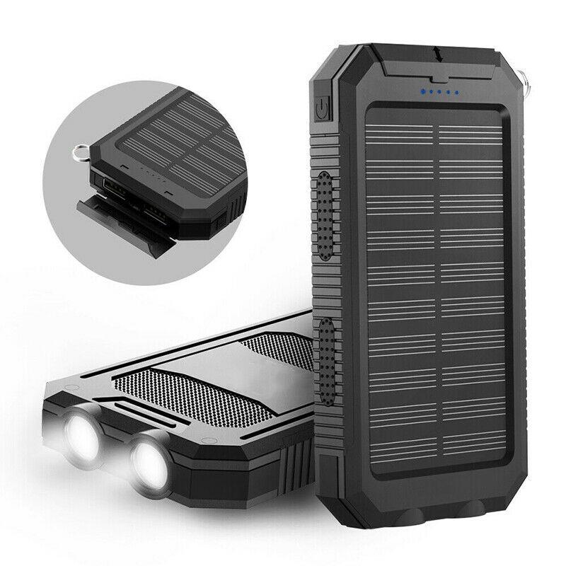 20000mAh Wasserdichte Powerbank mit Solartechnologie