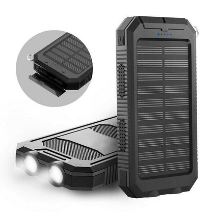 20000mAh Wasserdichte Powerbank mit Solartechnologie
