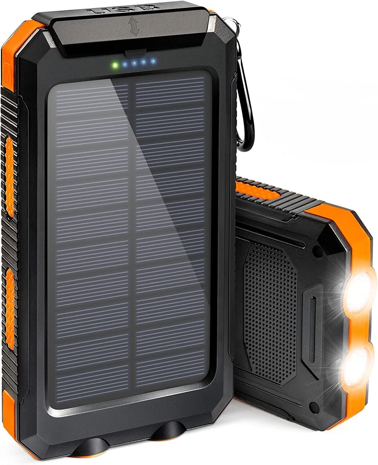 Zelara 20000 mAh Dual USB Tragbare Solar Power Bank Dual USB Ladegerät Mit Taschenlampe