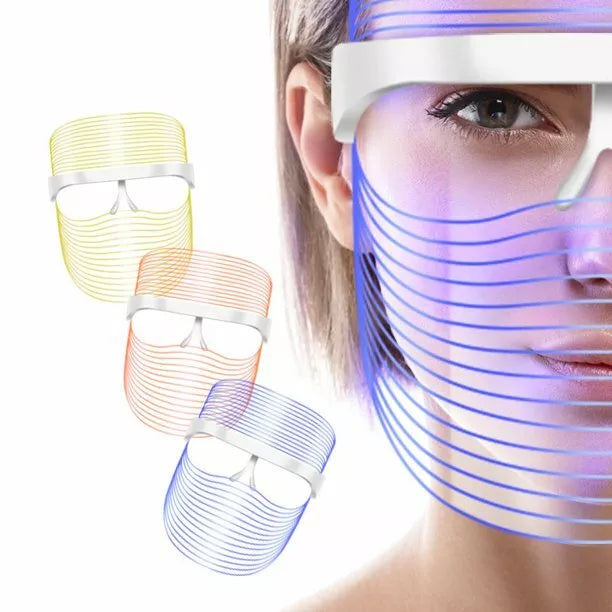LED-Maske für die Hautpflege | Rotes Lichttherapie zur Anti-Aging und zur Reduktion von Unreinheiten