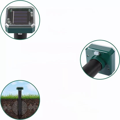 8er Pack Maulwurf-Abwehr Solar Sonic Erdmäuser Repeller Gopher Abwehr Vole