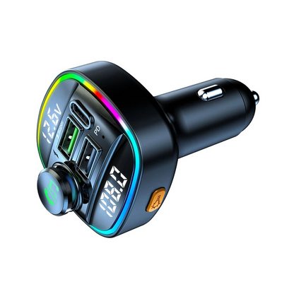 Bluetooth 5.0 Auto Drahtloser FM Transmitter Adapter USB Ladegerät AUX