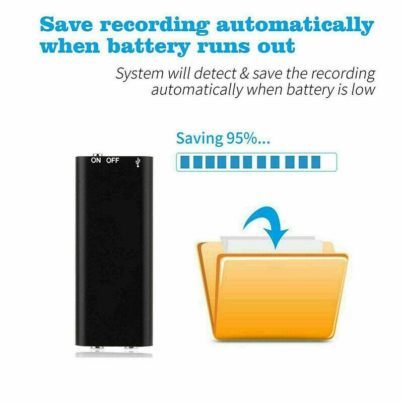 Mini Voice Recorder - Mini Audio Recorder - Mini Aufnahmegerät - Kleinster versteckter Audio Recorder