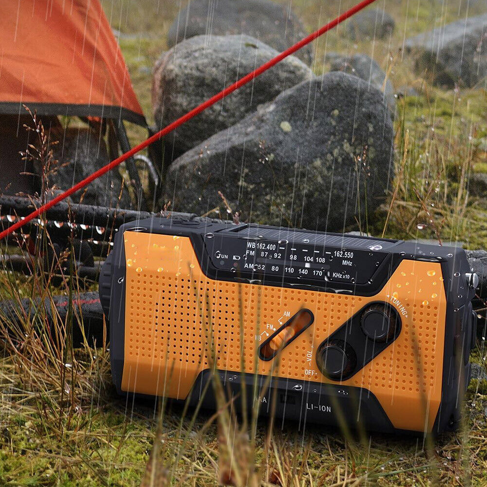 Notfall-Solar-Handkurbel-Wetterradio 2000Mah Powerbank-Ladegerät