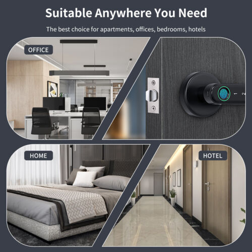 Smartes Türschloss Fingerabdruck App Zahlencode Keyless DIY Installation ohne Abo