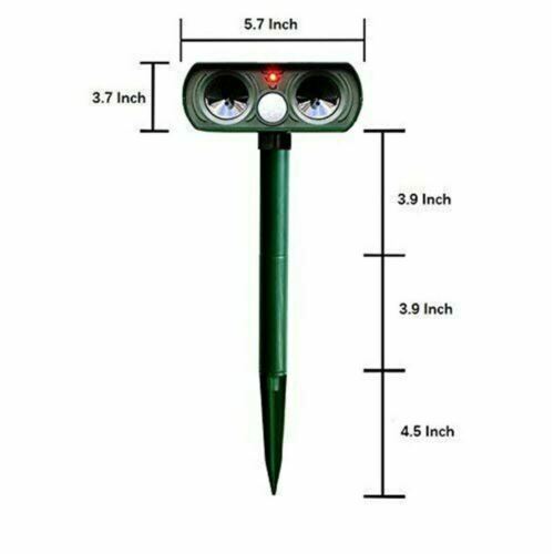 Ultraschall Tiervertreiber mit Bewegungssensor &amp; Solar – Wetterfest &amp; Umweltfreundlich