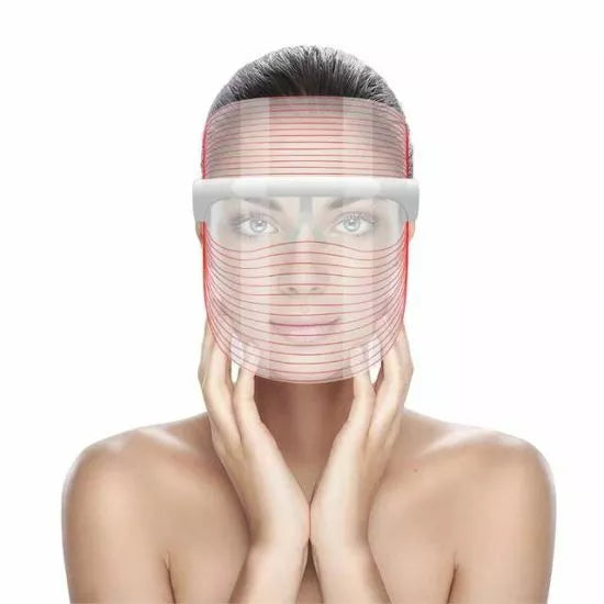LED-Maske für die Hautpflege | Rotes Lichttherapie zur Anti-Aging und zur Reduktion von Unreinheiten