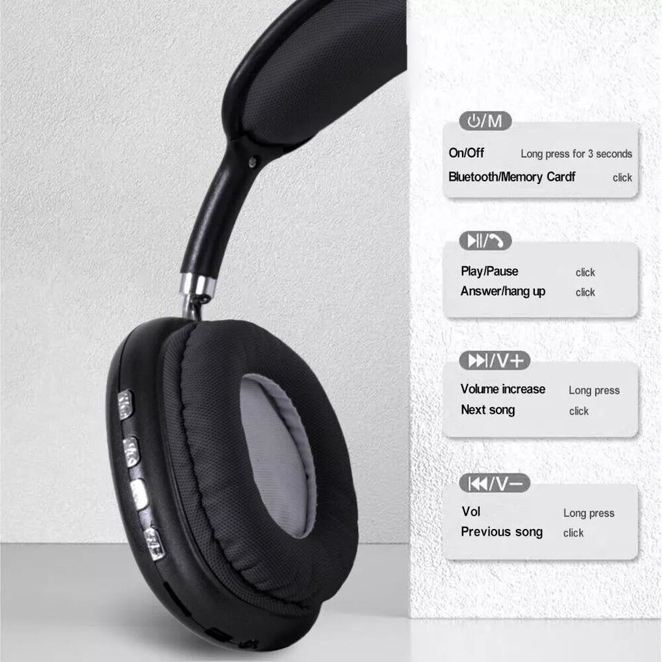 Kabellose Bluetooth-Kopfhörer | HiFi Stereo Sound, Aktive Geräuschunterdrückung &amp; Bequeme Passform für Reisen, Workouts &amp; täglichen Gebrauch