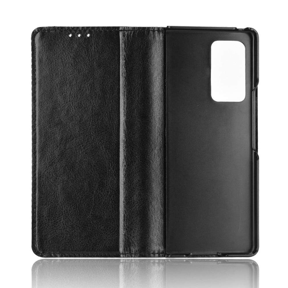 Samsung Z Fold 3 Hülle | Flip-Wallet-Kartenhalter aus Leder