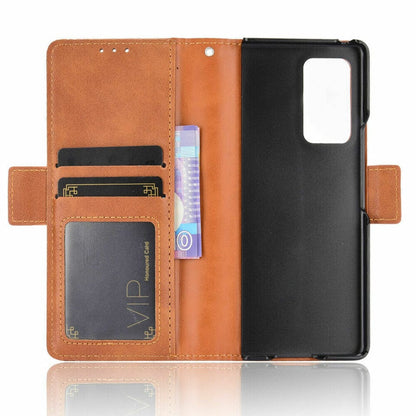 Samsung Z Fold 3 Hülle | Flip-Wallet-Kartenhalter aus Leder