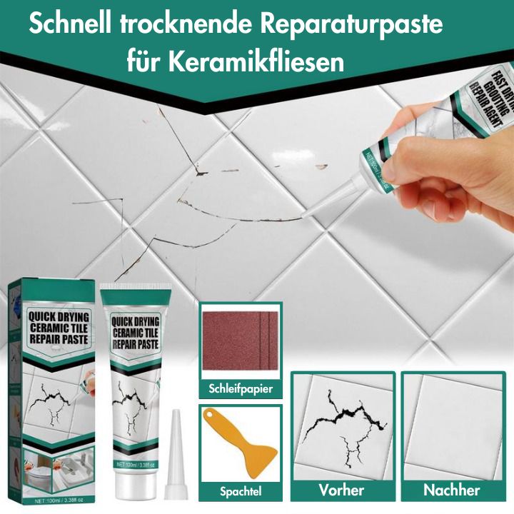 Reparaturpaste für Keramikfliesen - Schnell Trocknend