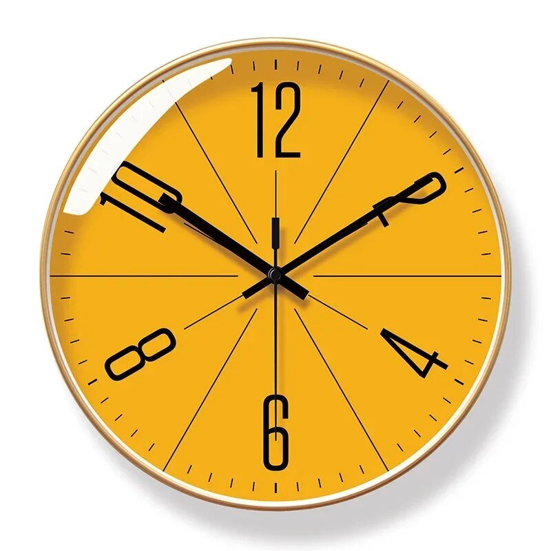 Schwarze Wanduhr Skandinavisch | Präzise &amp; Stilvoll