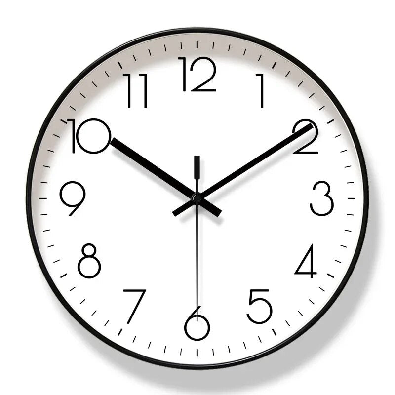 Schwarze Wanduhr Skandinavisch | Präzise &amp; Stilvoll