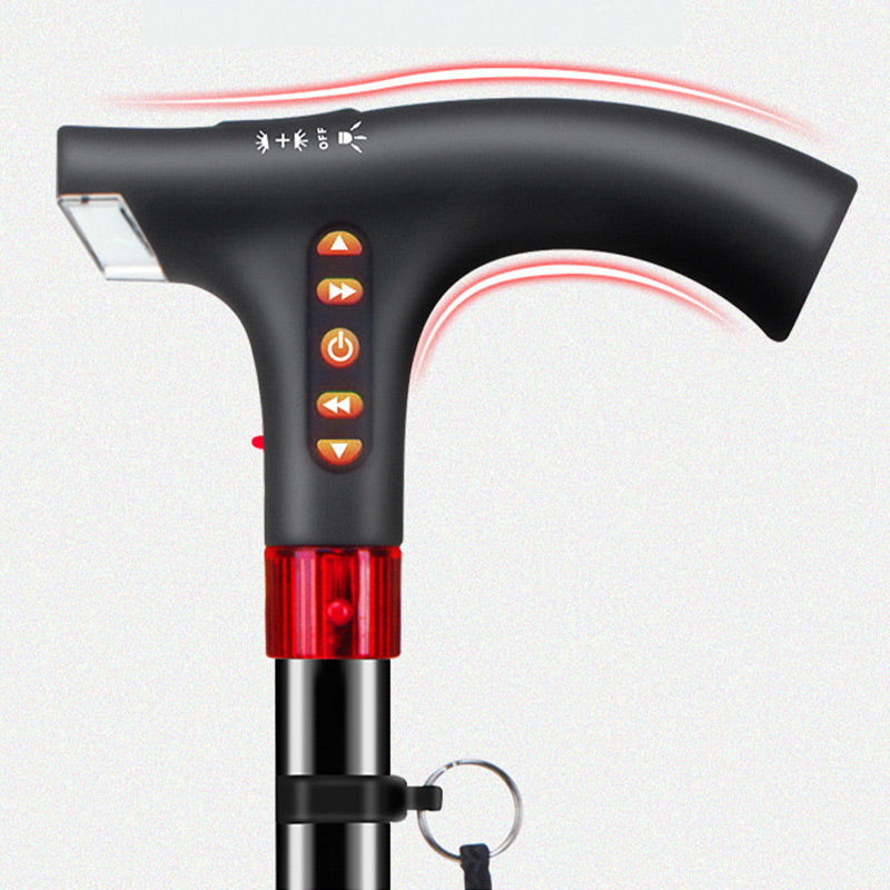 Intelligenter Spazierstock für Senioren - LED Licht &amp; Radio