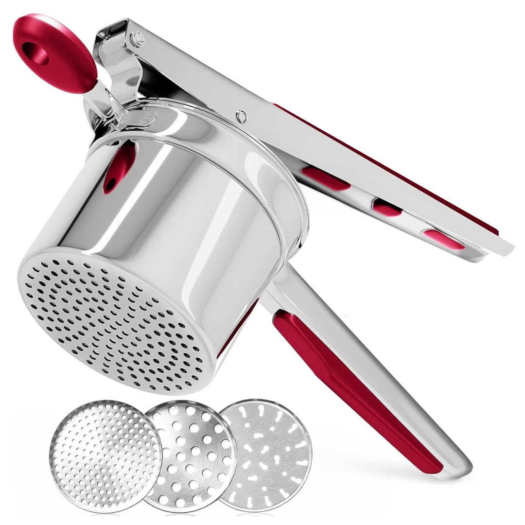 Perfektes Kartoffelpüree - Schwerer Edelstahl Kartoffelstampfer