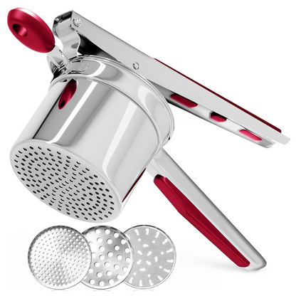 Perfektes Kartoffelpüree - Schwerer Edelstahl Kartoffelstampfer