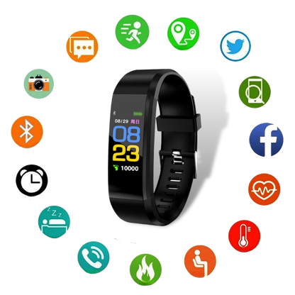 Senior Smartwatch – Basis-Fitness-Tracker mit Schrittzähler, Herzfrequenzmesser &amp; benutzerfreundlichem Design