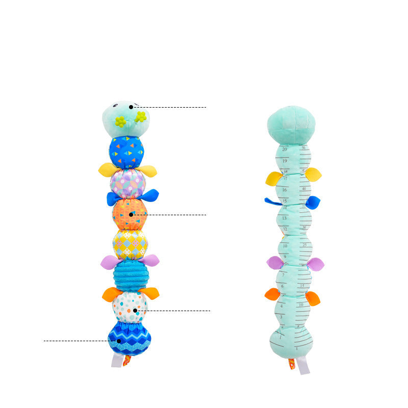 Sensorische Plüsch Rassel-Raupe - Musik &amp; Texturen für Babys