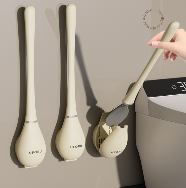 Moderne Silikon-Toilettenbürste mit Wandhalterung | Frendorf