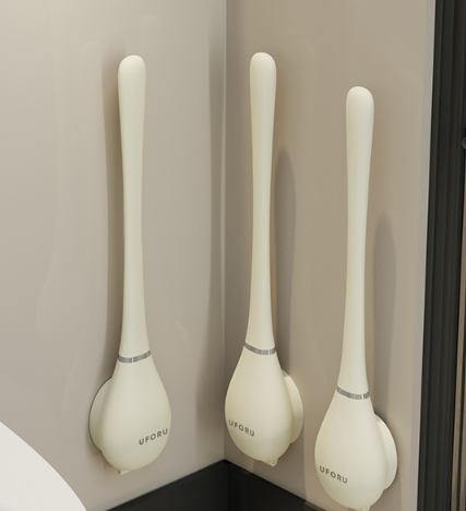 Moderne Silikon-Toilettenbürste mit Wandhalterung | Frendorf