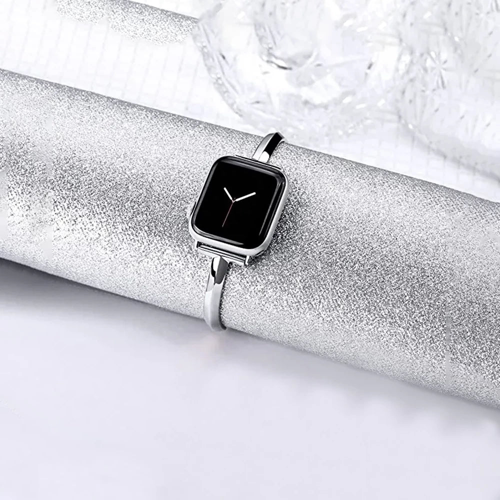 Damen Slim Edelstahl Link Armband für Apple Watch
