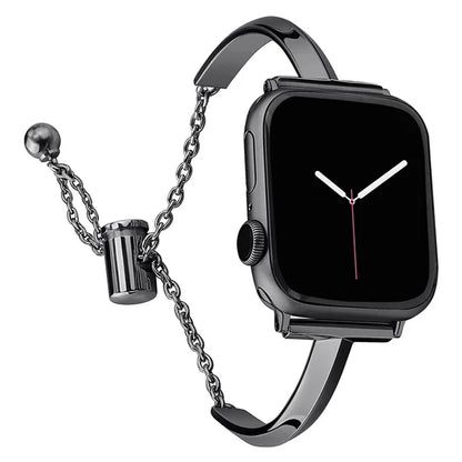 Damen Slim Edelstahl Link Armband für Apple Watch