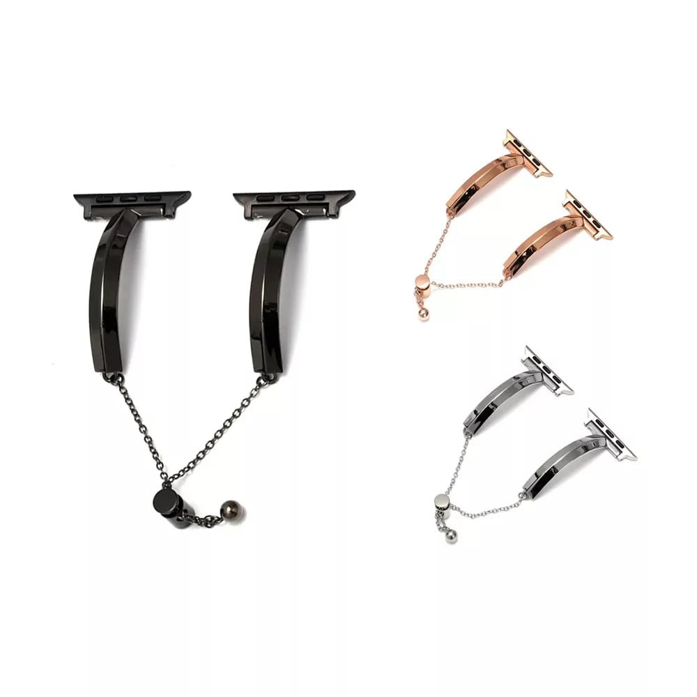 Damen Slim Edelstahl Link Armband für Apple Watch